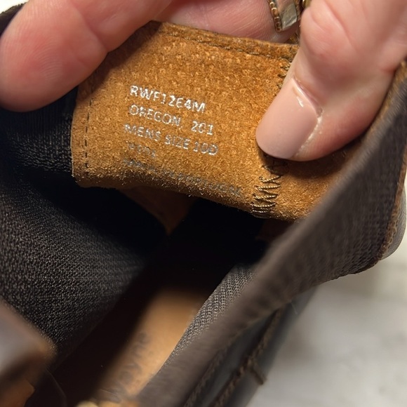 Robert Wayne Men’s Oregon Brown Leather Slip on Chelsea Boot Size 10 - Picture 10 of 16